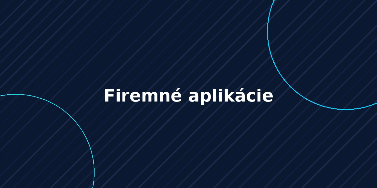 Firemné aplikácie na mieru od HTSys